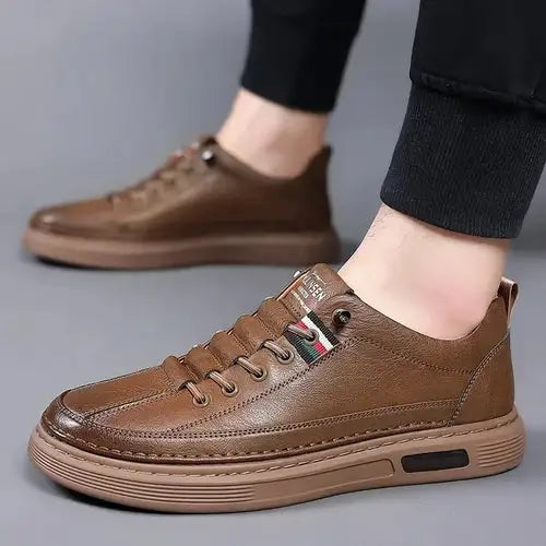 Viale Baskets Orthopédiques En Cuir Italiennes Pour Hommes