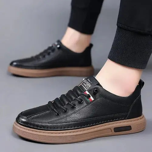 Viale Baskets Orthopédiques En Cuir Italiennes Pour Hommes