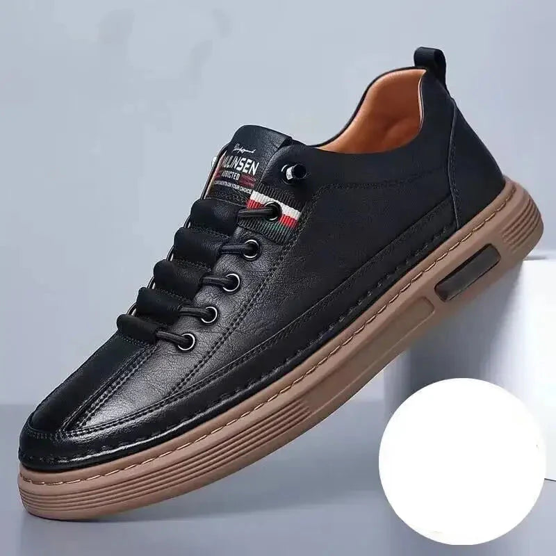 Viale Baskets Orthopédiques En Cuir Italiennes Pour Hommes