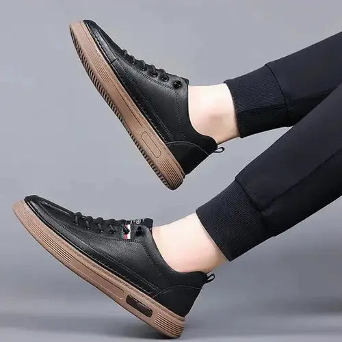 Viale Baskets Orthopédiques En Cuir Italiennes Pour Hommes