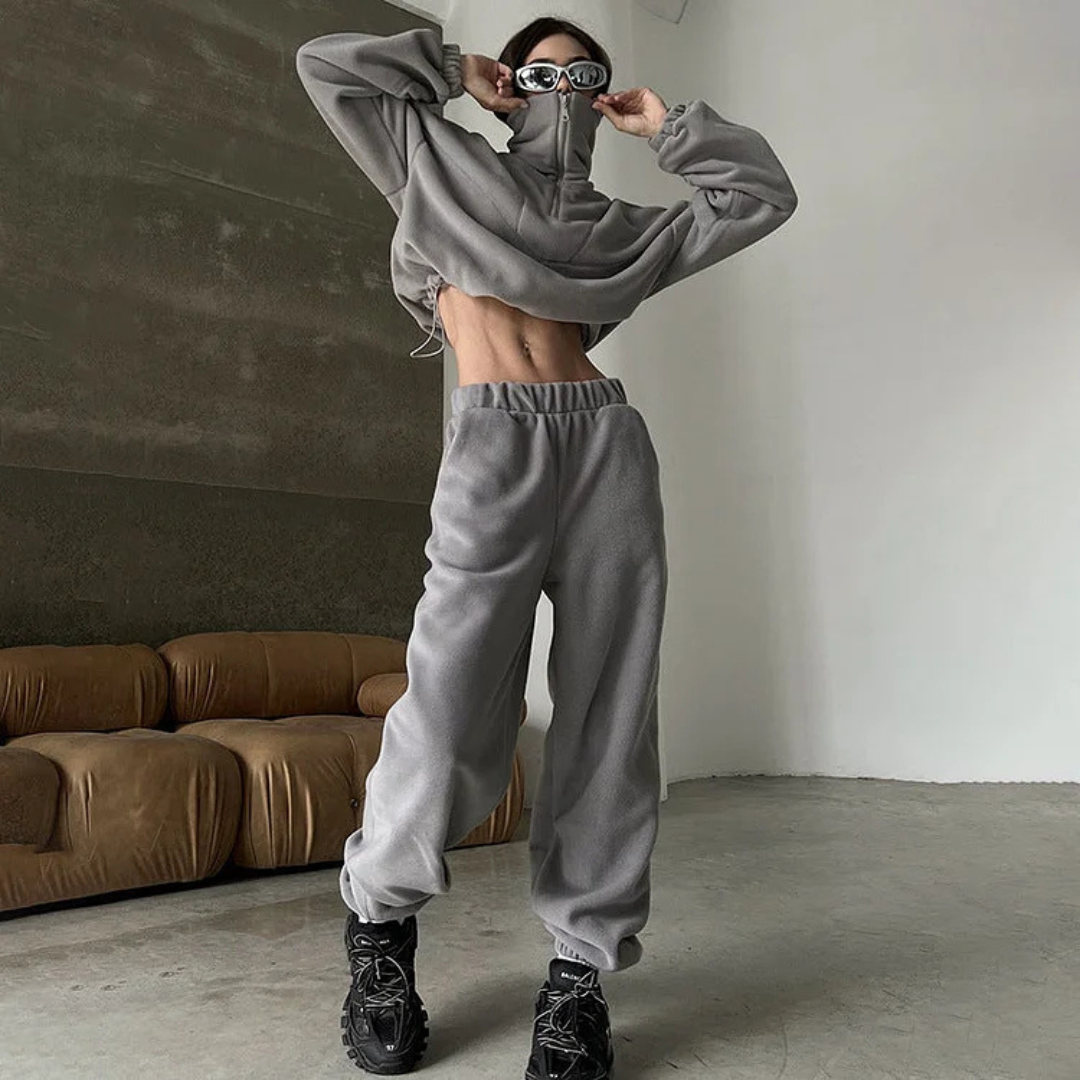 Pull à col zippé Aliyana pour femmes