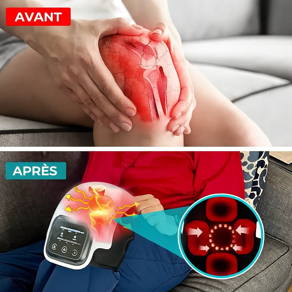 KneeRelief Appareil de Massage pour Genoux 3-en-1