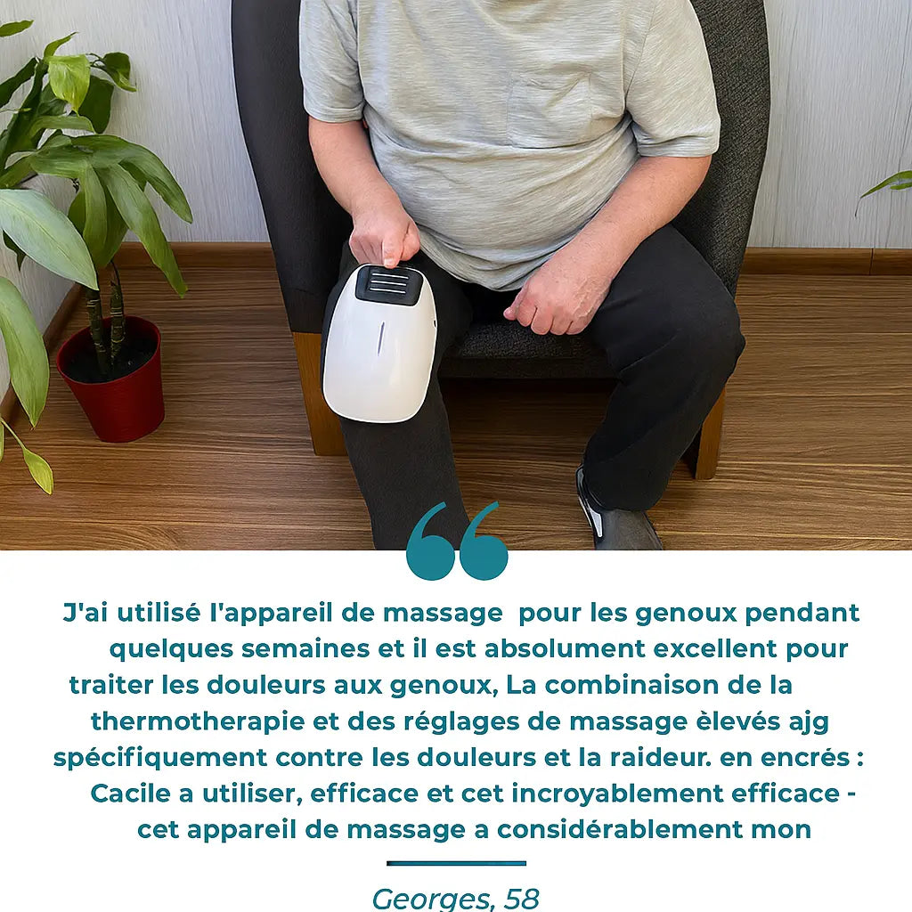 KneeRelief Appareil de Massage pour Genoux 3-en-1