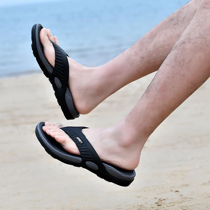 OrtoRelax Chinelo Massageur Orthopédique Sport Noir