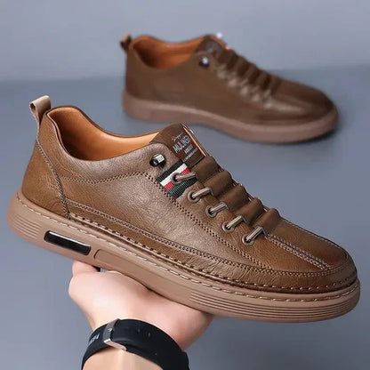 Viale Baskets Orthopédiques En Cuir Italiennes Pour Hommes
