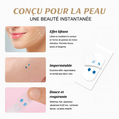 FaceLift™ – Bandes de Lifting Instantané pour le Visage