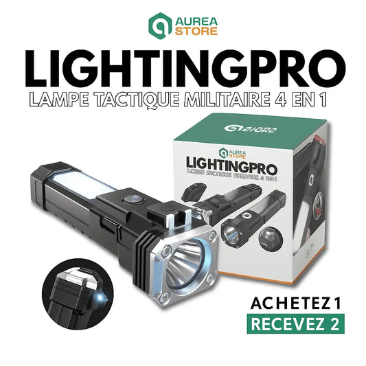 Lampe Torche Militaire 4 EN 1 | LightingPro [🔥 ACHETEZ 1 OBTENEZ 2 🔥]