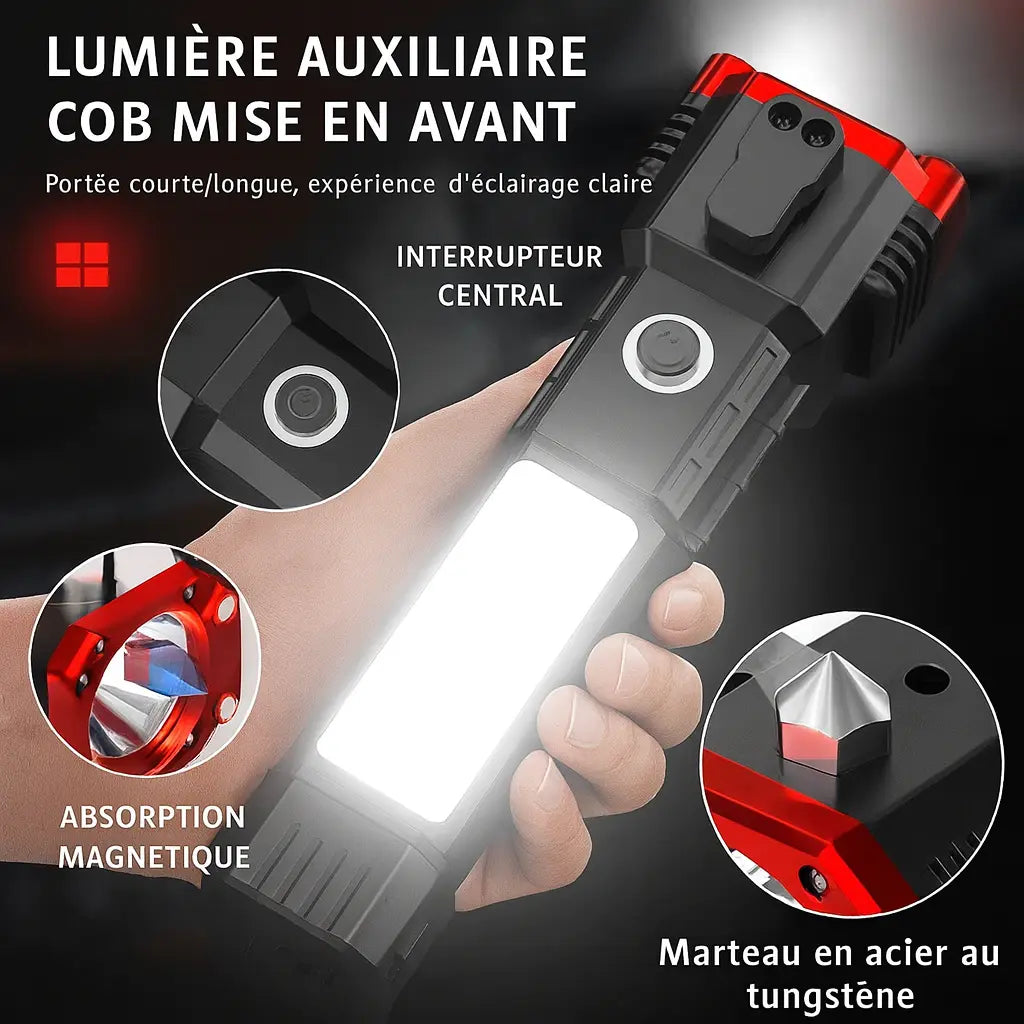 Lampe Torche Militaire 4 EN 1 | LightingPro [🔥 ACHETEZ 1 OBTENEZ 2 🔥]