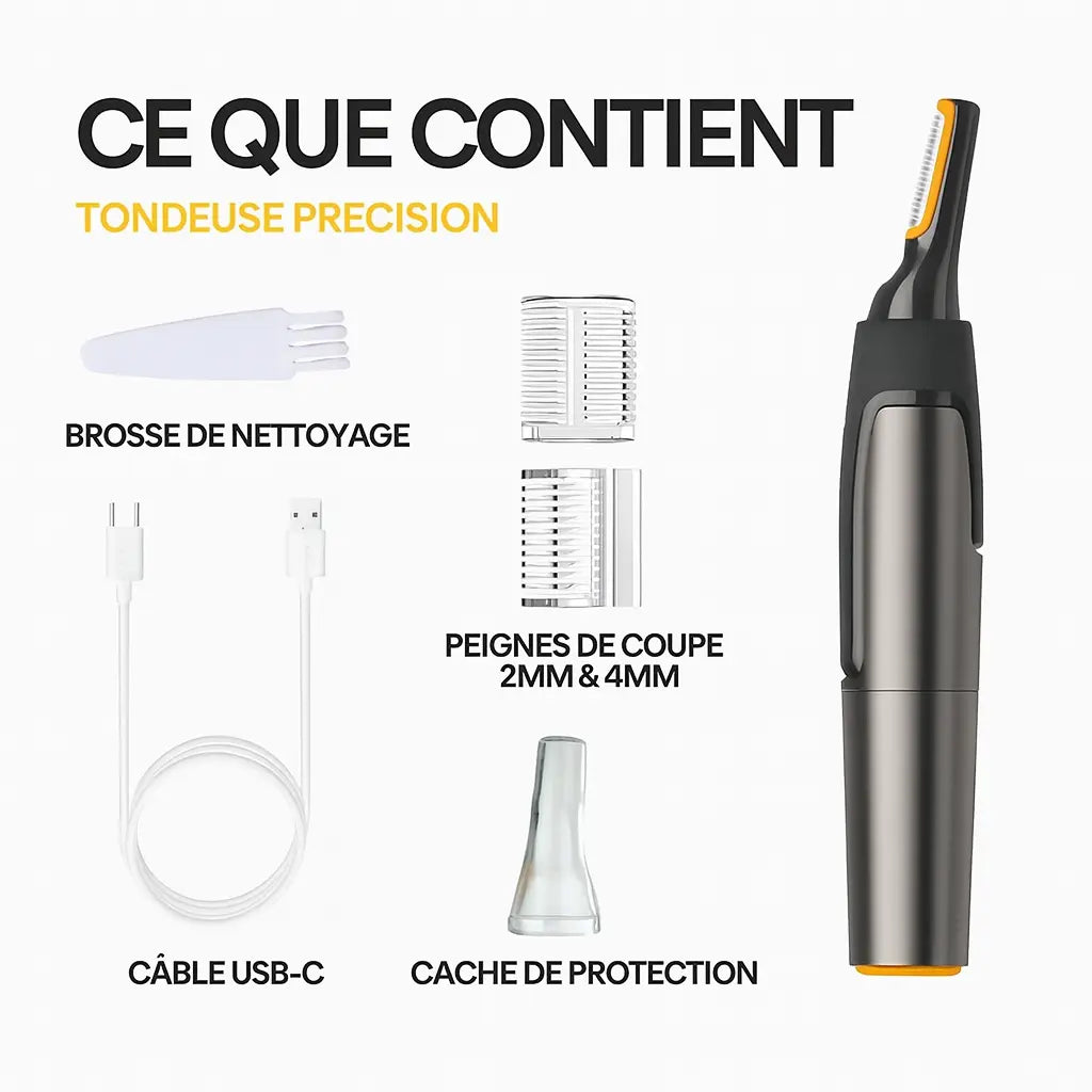 PrecisionX Tondeuse à Poils Masculine de Haute Précision