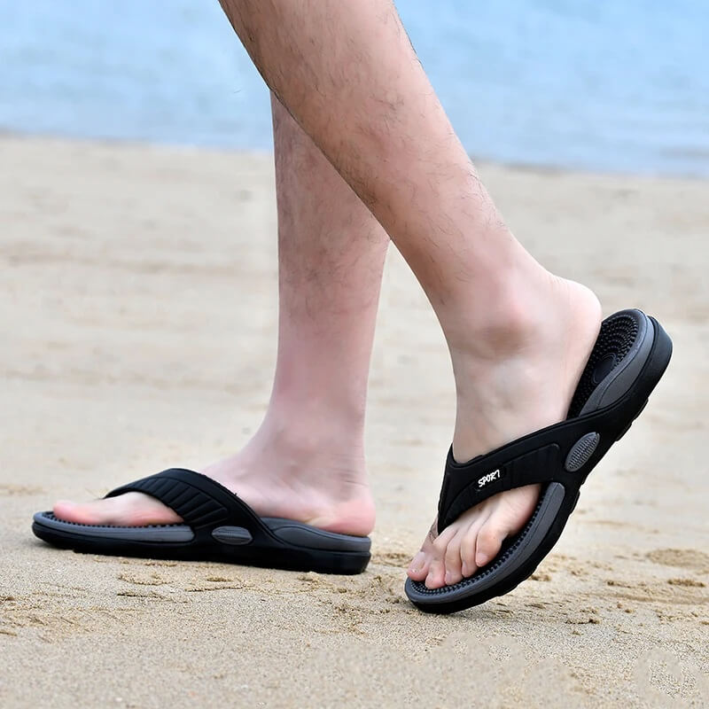 OrtoRelax Chinelo Massageur Orthopédique Sport Noir