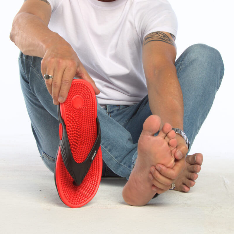 OrtoRelax Chinelo Massageur Orthopédique Sport Noir