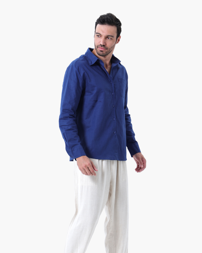 LinoFino Veste en Lin  (Manches Longues)
