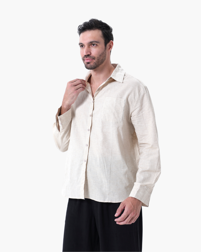 LinoFino Veste en Lin  (Manches Longues)
