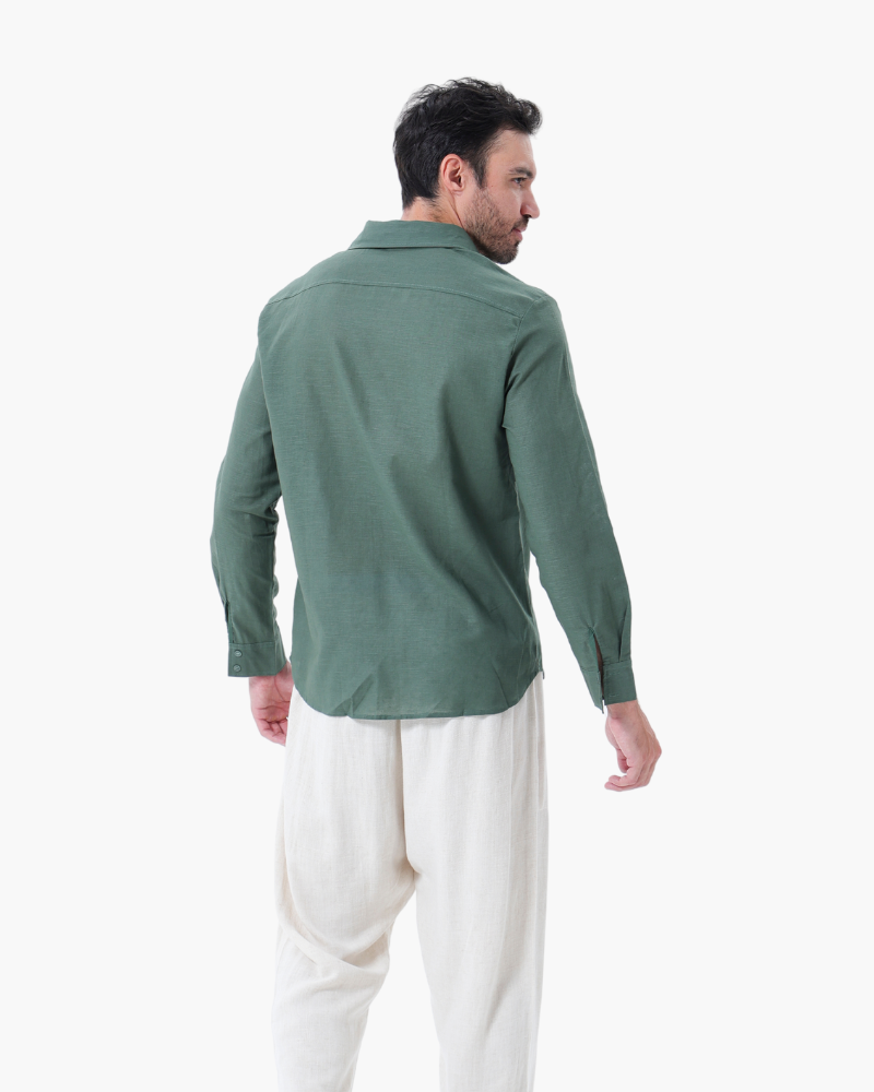 LinoFino Veste en Lin  (Manches Longues)