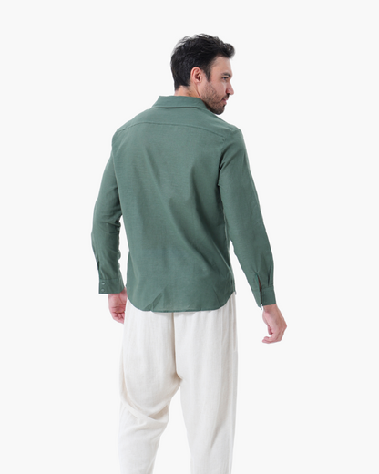 LinoFino Veste en Lin  (Manches Longues)