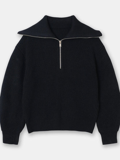 Pull en Tricot pour Femmes avec Fermeture Éclair
