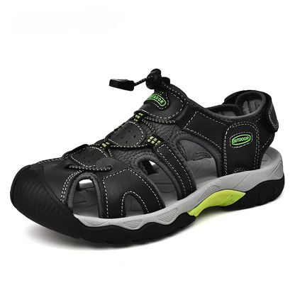 Sandale pour hommes en cuir véritable Gladiateur